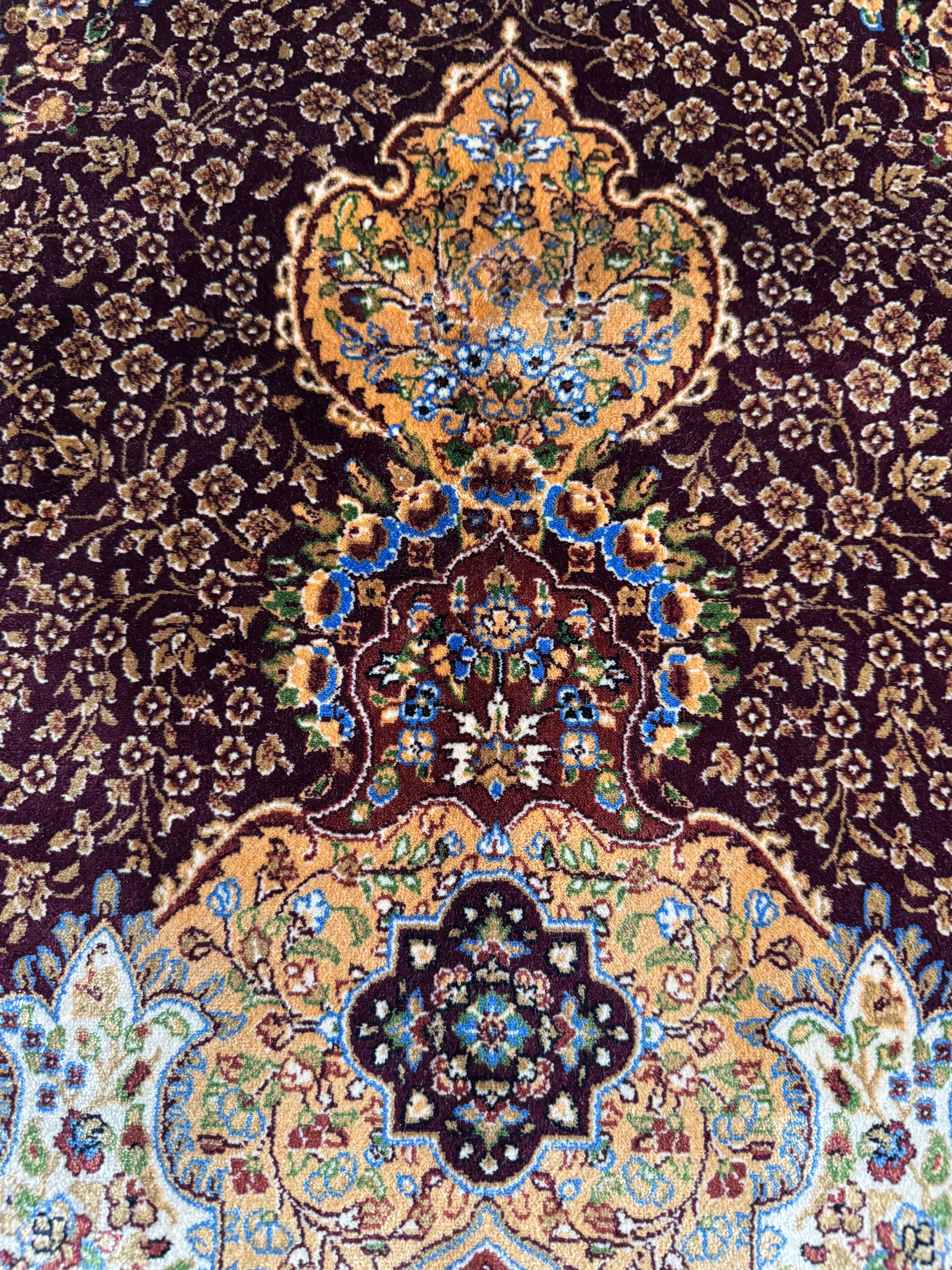 100% Cashmere Silk, Hand Knotted rug
