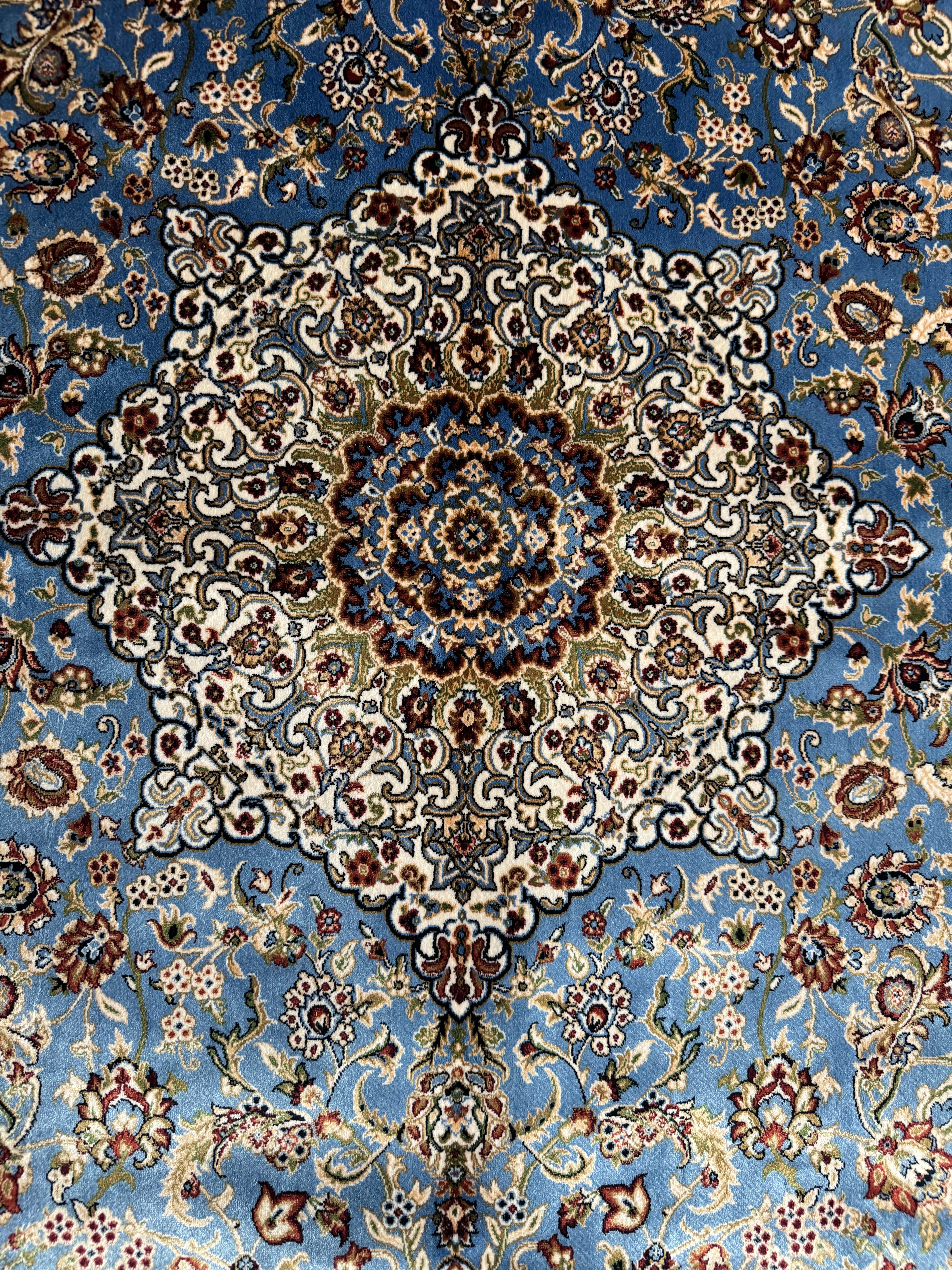 Cashmere Silk on silk, hand knotted rug