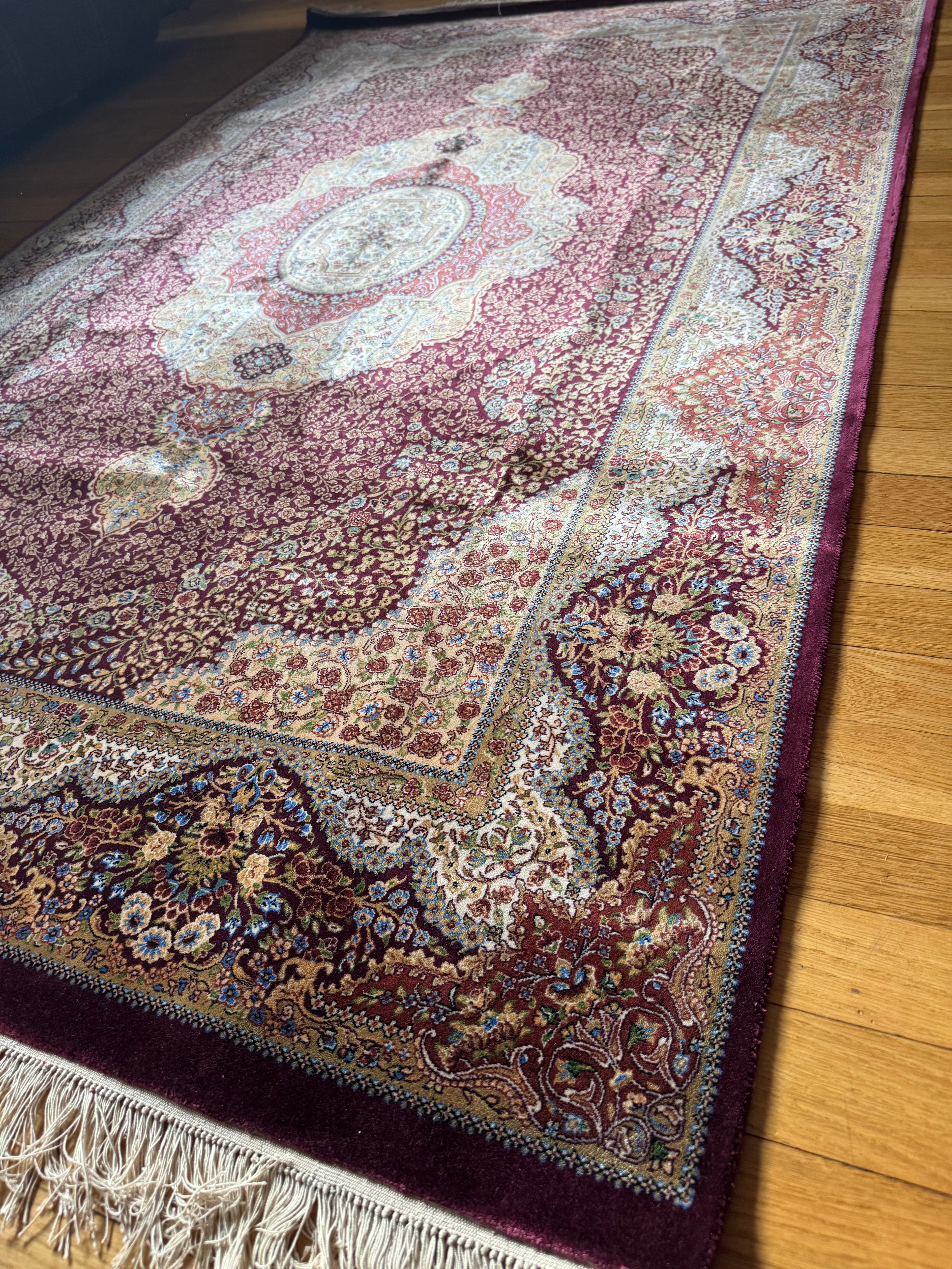 100% Cashmere Silk, Hand Knotted rug