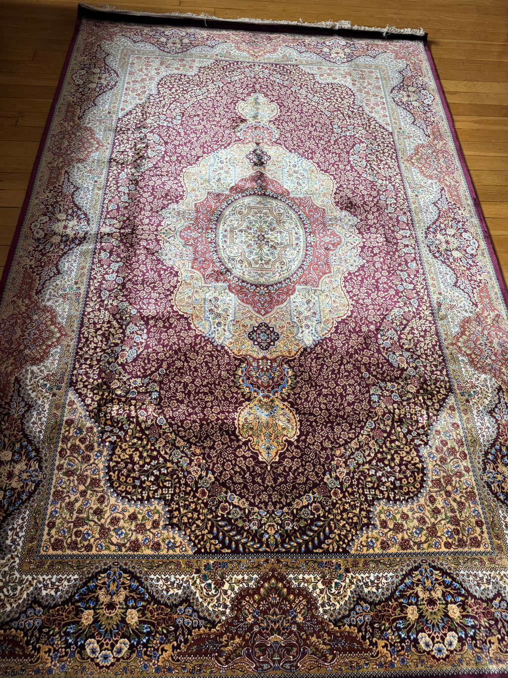 100% Cashmere Silk, Hand Knotted rug