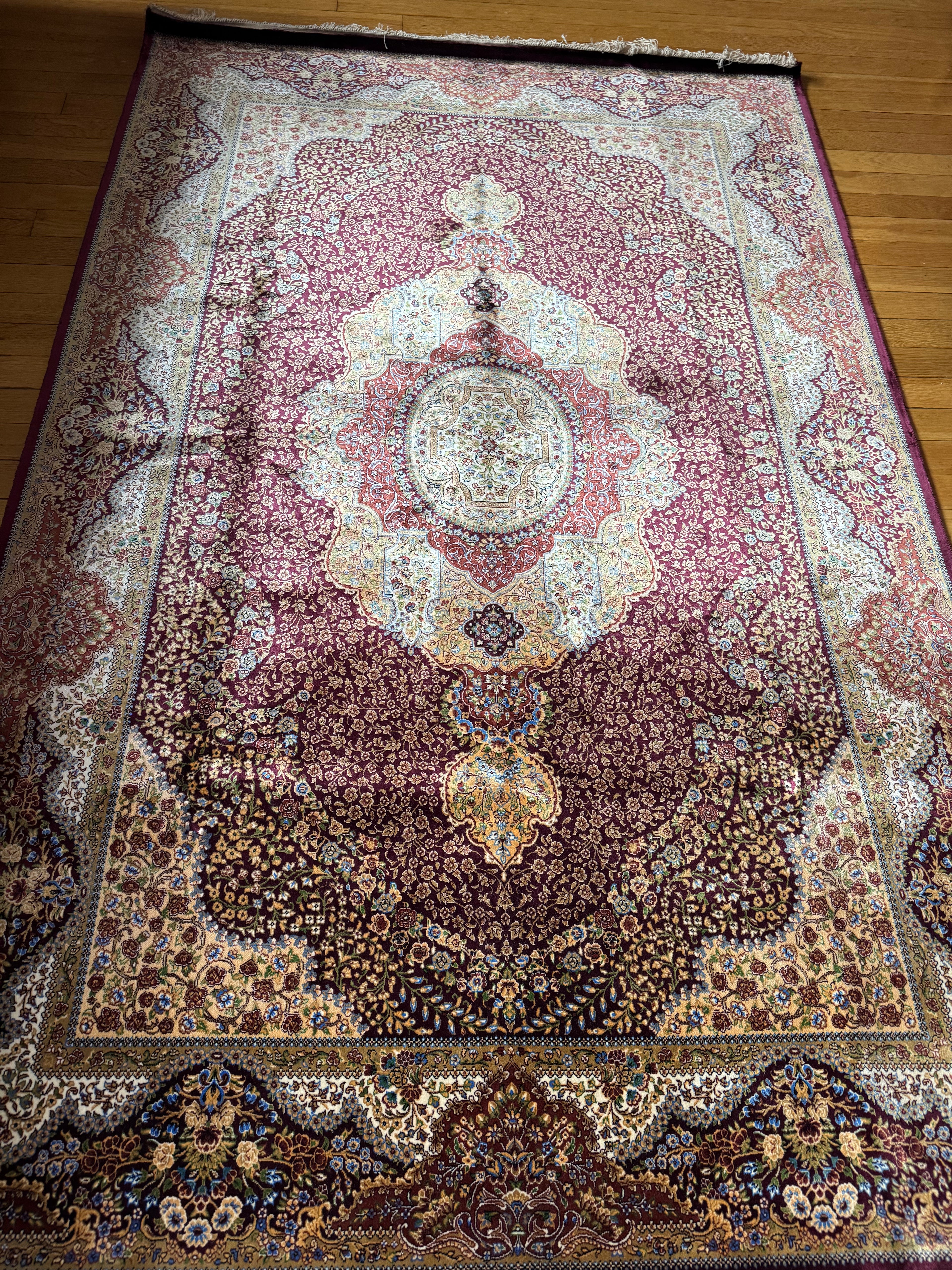 100% Cashmere Silk, Hand Knotted rug