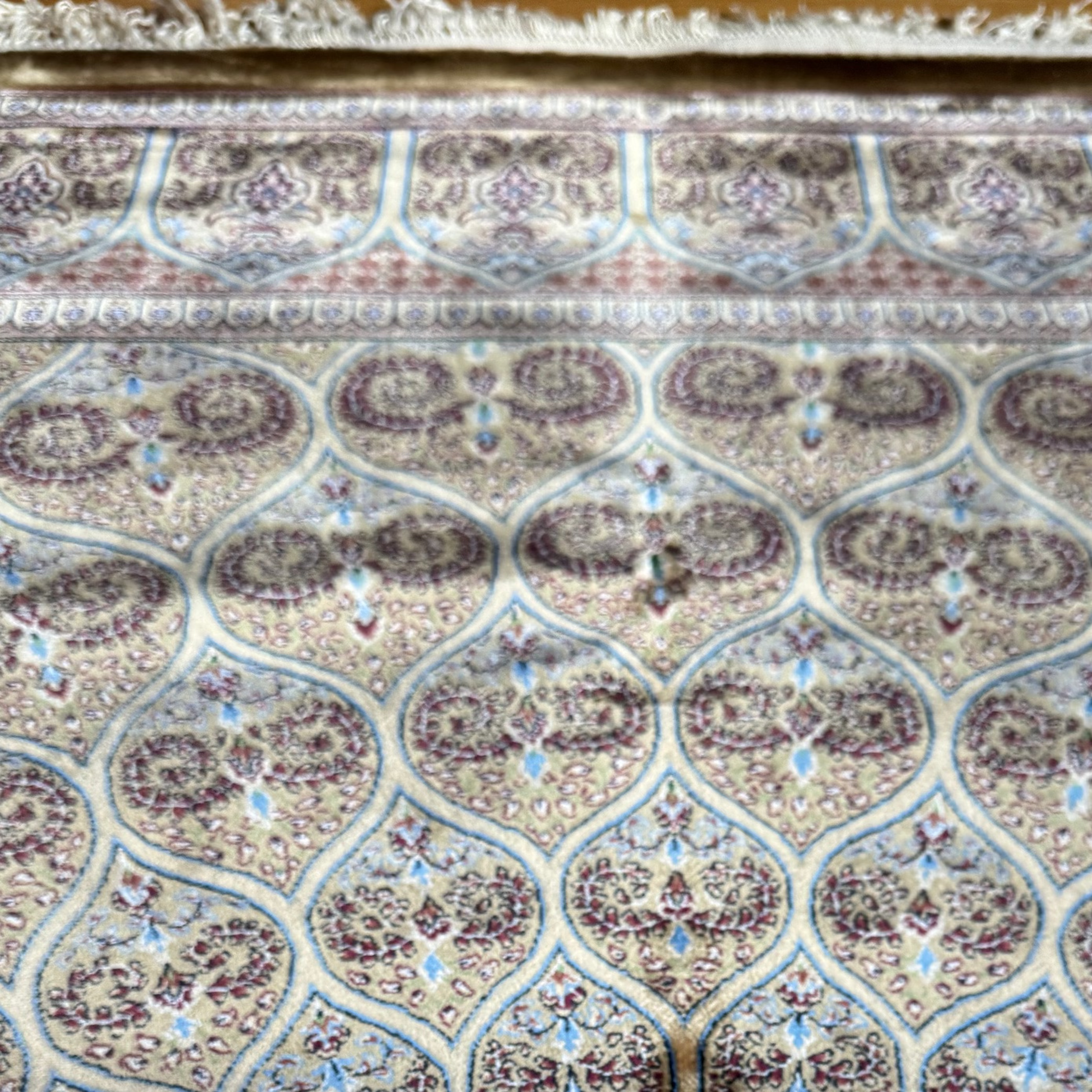 Hand knotted Cashmere Silk Rug