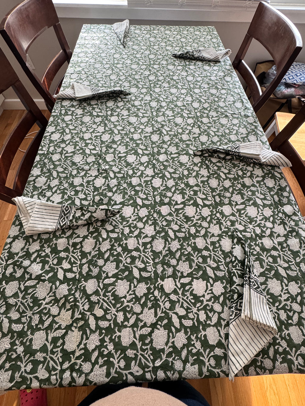 Tablecloth--Hand block printed