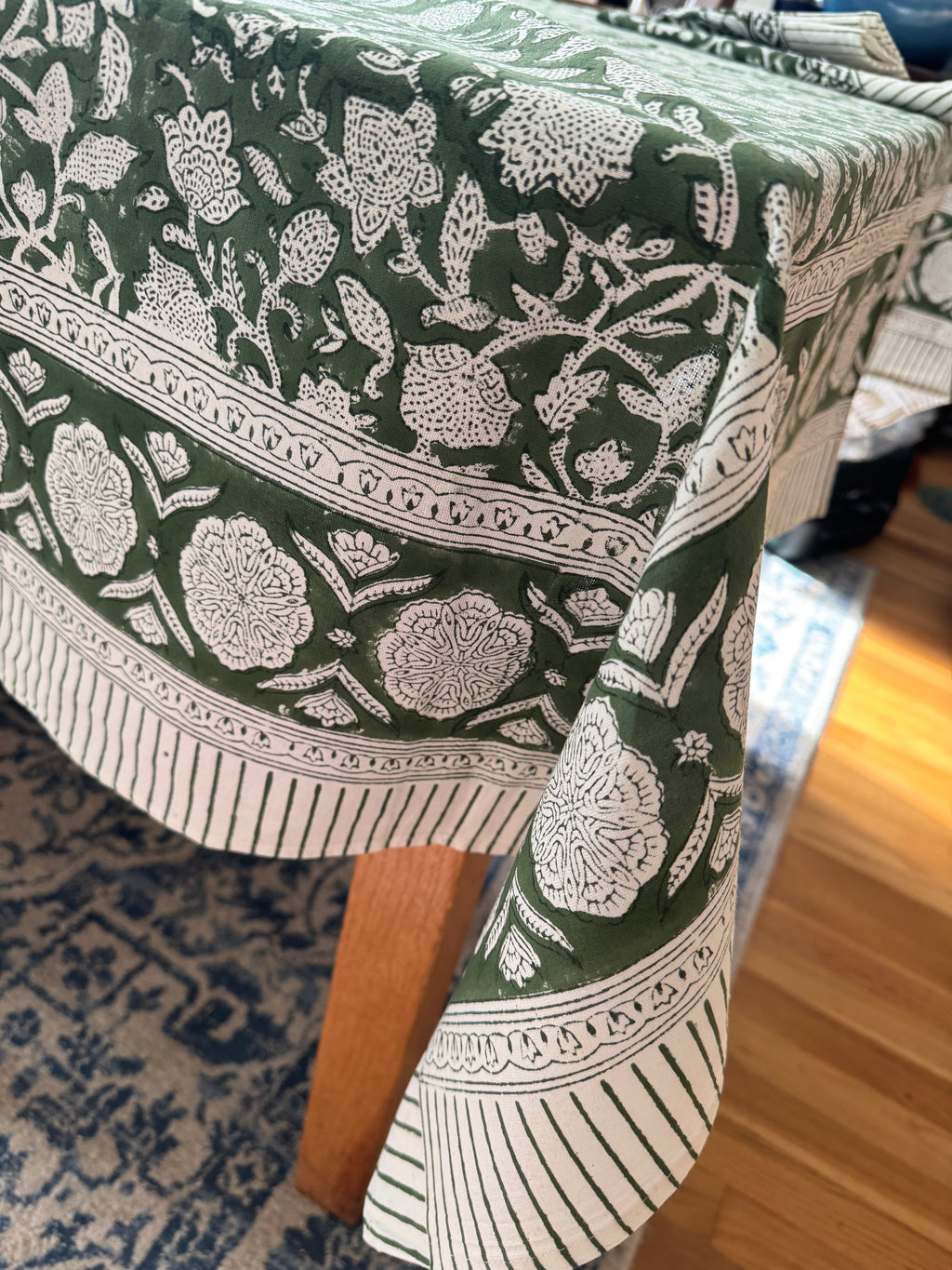 Tablecloth--Hand block printed