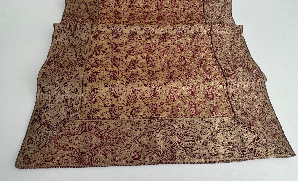 A unique- gold thread/Brocade on silk tapestry