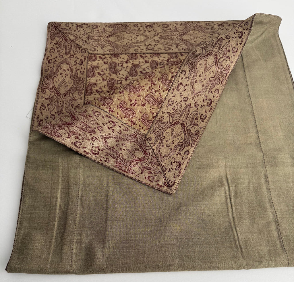 A unique- gold thread/Brocade on silk tapestry
