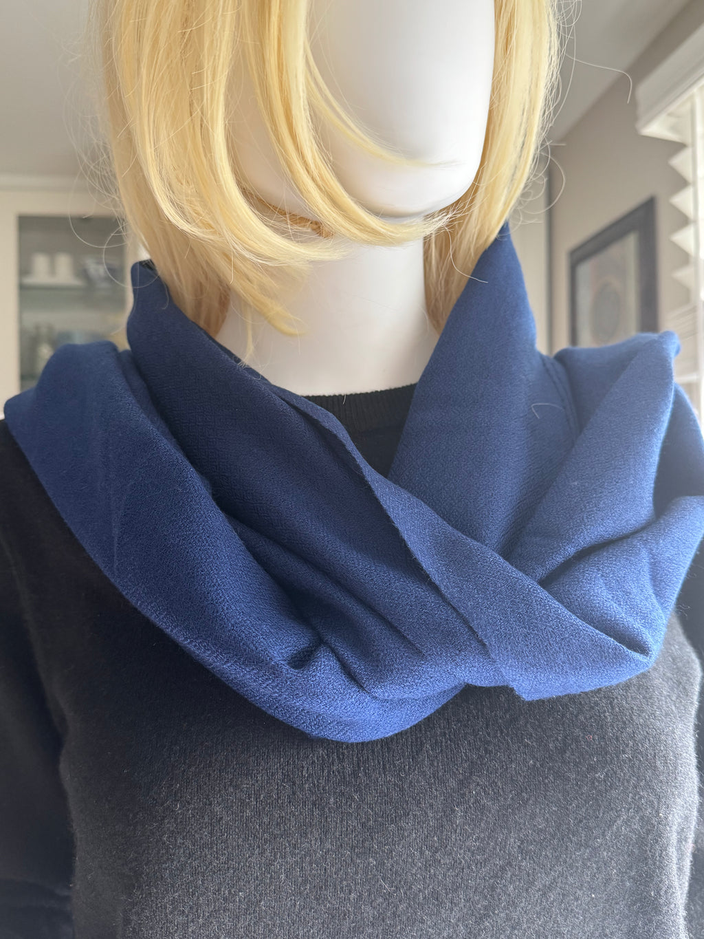 Cashmere with silk Scarf -Plane-unisex-5 colors