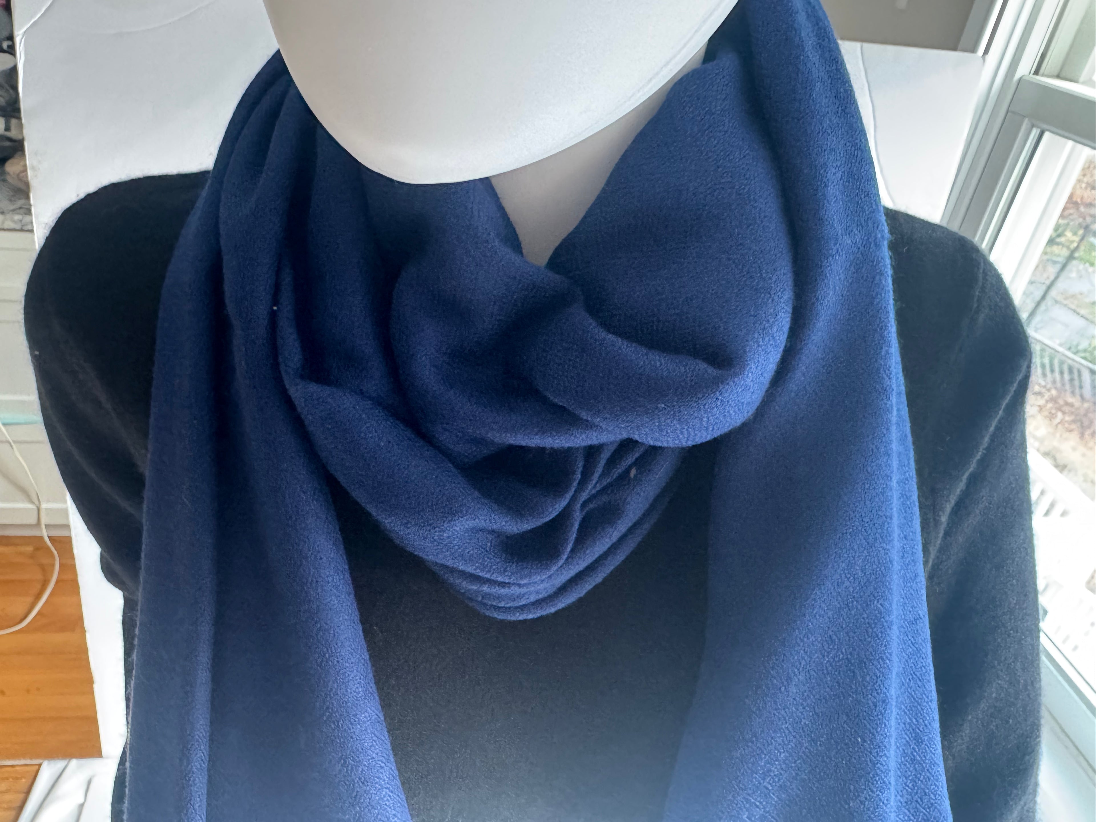 Cashmere with silk Scarf -Plane-unisex-5 colors