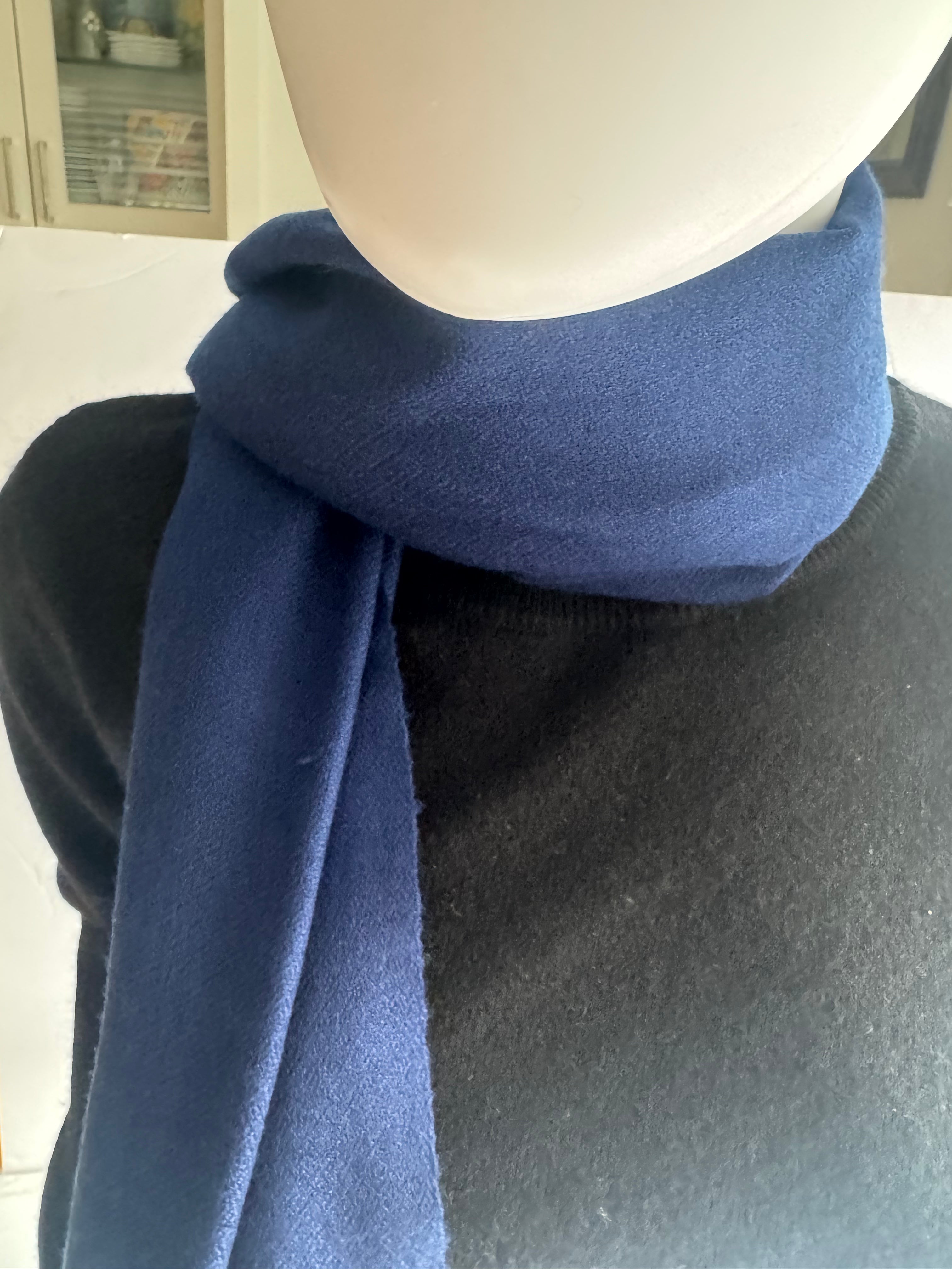 Cashmere with silk Scarf -Plane-unisex-5 colors