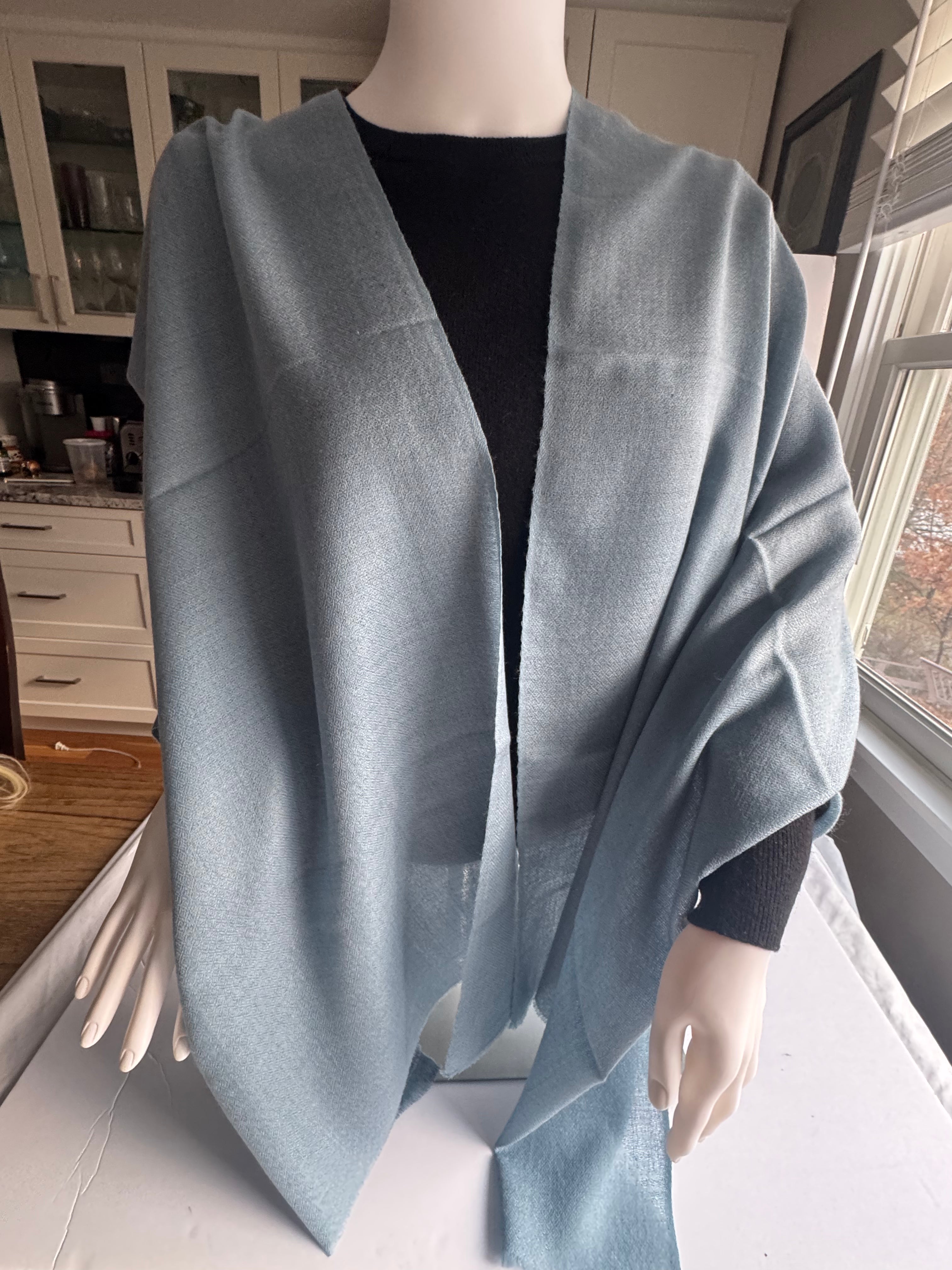 Cashmere with silk Scarf -Plane-unisex-5 colors