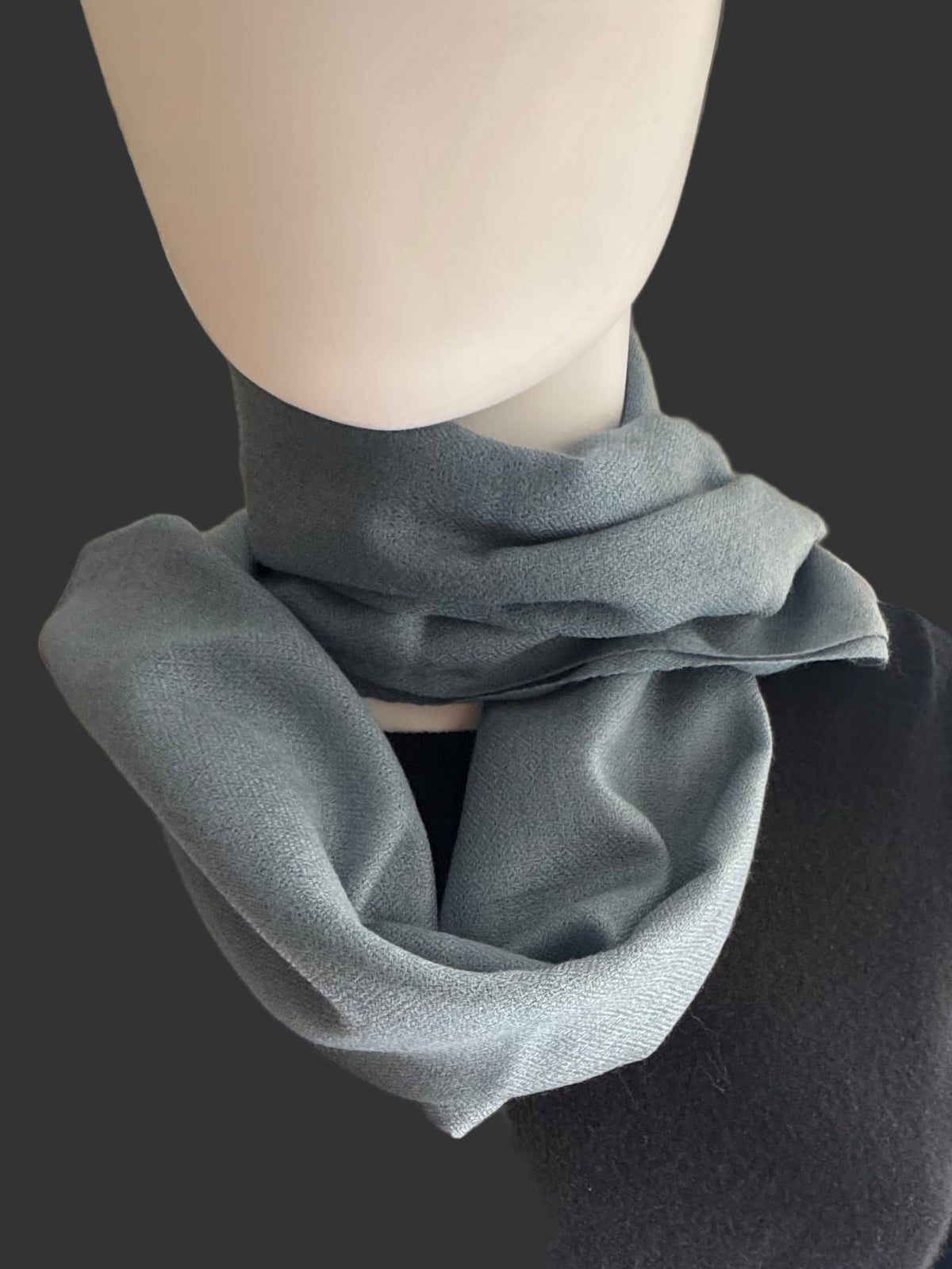 Cashmere with silk Scarf -Plane-unisex-5 colors