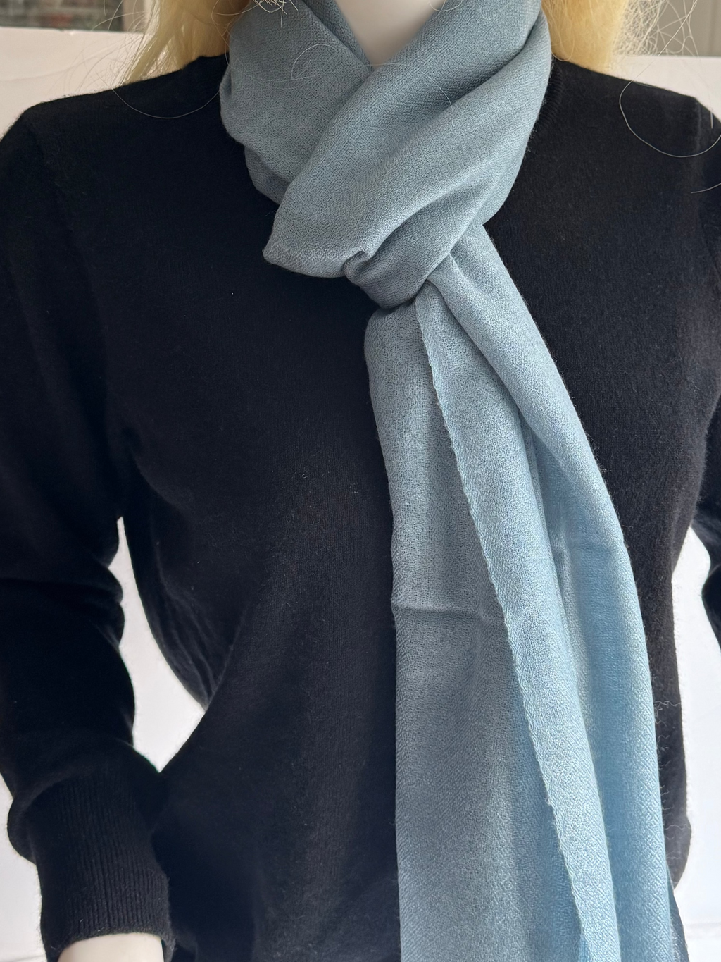 Cashmere with silk Scarf -Plane-unisex-5 colors