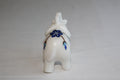 Handmade Marble Inlay Elephant with semi-precious stones