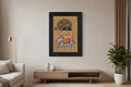 Elephant print on vintage stamp paper