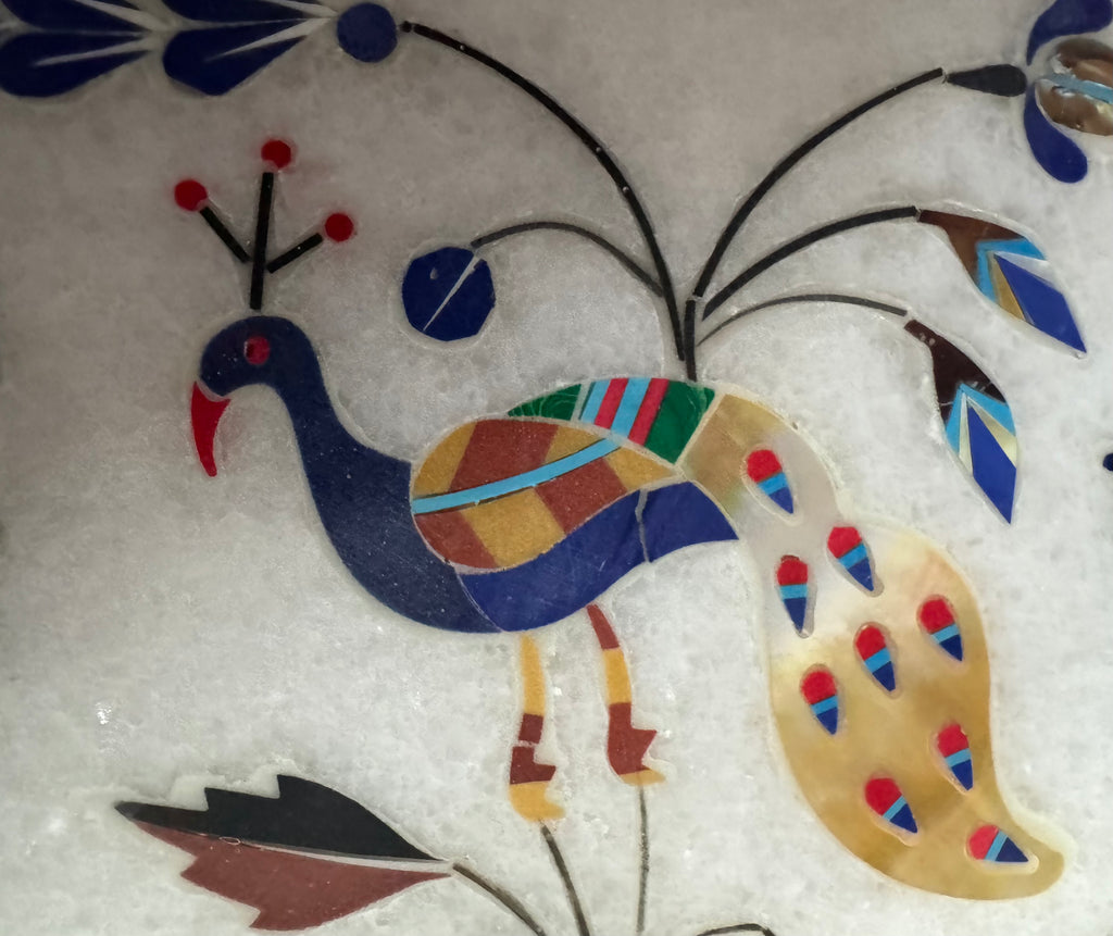 Marble Inlay side table/cutting board/decore