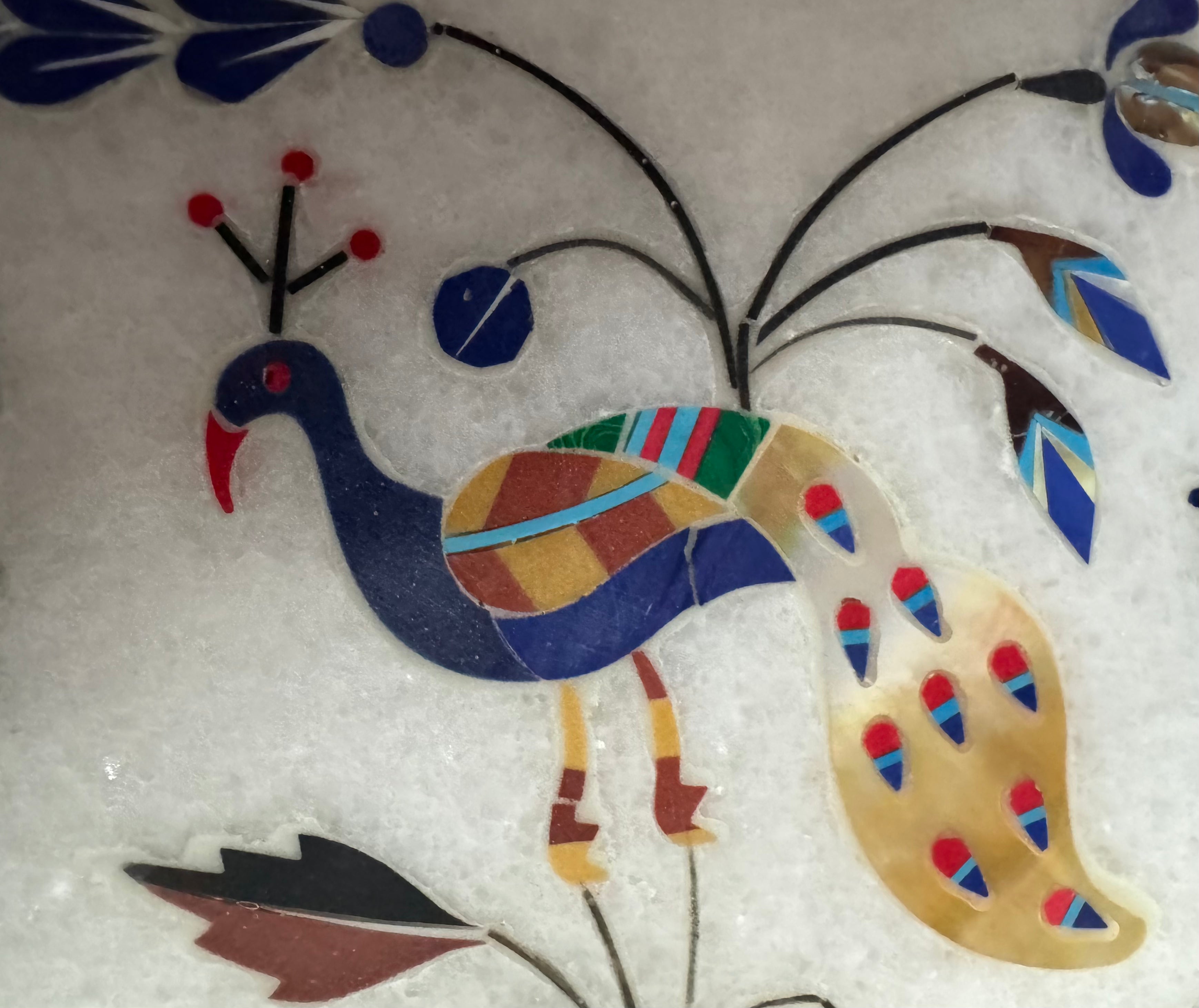 Marble Inlay side table/cutting board/decore